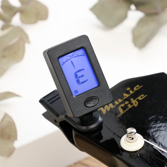 УЦЕНКА Тюнер для настройки гитары/укулеле Music Life, черный - Фото 1