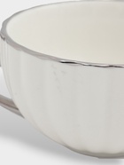 УЦЕНКА Чайный сервиз SL Home «Гарда», 5 шт., чашек 200 мл, 5 шт., блюдец d=15 см, белый с серебром - Фото 2