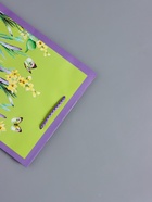 Пакет подарочный ламинированный, «Цветочное поле», сиреневый с зелёным, 18×22.3×10 см - фото 68978652