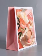 Пакет подарочный ламинированный «Самой желанной», розовый, 26×12×32 см - фото 68978662