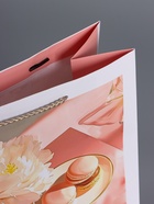 Пакет подарочный ламинированный «Самой желанной», розовый, 26×12×32 см - фото 68978663