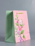 Пакет подарочный ламинированный «Нежный комплимент», розовый, 18×22.3×10 см - фото 68978668