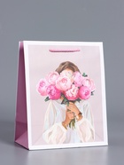 Пакет подарочный ламинированный «Момент для себя», пыльная роза, 18×22.3×10 см - фото 68978707