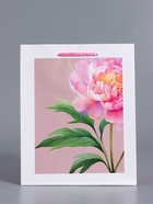 Пакет подарочный ламинированный «Букет пионов», розовый, 18×22.3×10 см - фото 68978720
