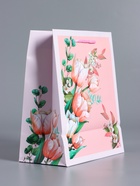 Пакет подарочный ламинированный «С любовью для неё», нежно розовый, 18×22.3×10 см - фото 68978728