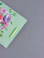 Пакет подарочный ламинированный «Весенний букет», мятный, 18×22.3×10 см - Фото 7