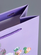 Пакет подарочный ламинированный «Нежность без слов», сиреневый, 18×22.3×10 см - фото 68978747