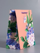 Пакет подарочный ламинированный «Цветы эмоций», персиковый, 18×22.3×10 см - фото 68978758