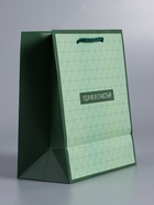 Пакет подарочный ламинированный «Минимализм в деталях», трявяной, 18×22.3×10 см - фото 68978794