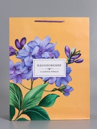 Пакет подарочный ламинированный «Тонка эстетика», персиковый, 33×42.5×10 см - фото 68978798