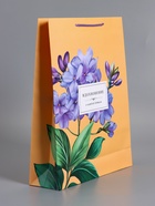 Пакет подарочный ламинированный «Тонка эстетика», персиковый, 33×42.5×10 см - фото 68978800