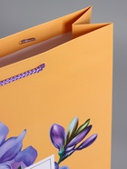 Пакет подарочный ламинированный «Тонка эстетика», персиковый, 33×42.5×10 см - фото 68978801