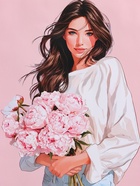 Пакет подарочный ламинированный «Букет радости», розовый, 33×42.5×10 см - фото 68978811