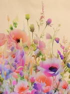 Пакет подарочный ламинированный «Полевые цветы», персиковый с розовым, 33×42.5×10 см - фото 68978817