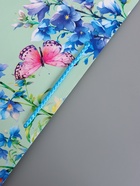 Пакет подарочный ламинированный «Цветочная радость», бирюзовый с голубым, 33×42.5×10 см - фото 68978832