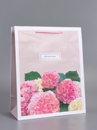 Пакет подарочный ламинированный «От всей души», пыльная роза, 26×12×32 см - фото 68978857