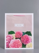 Пакет подарочный ламинированный «От всей души», пыльная роза, 26×12×32 см - фото 68978858