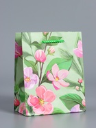 Пакет подарочный ламинированый «Весеннее признание», травяной, 11.5×14.5×6.5 см - фото 68978899