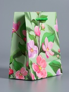 Пакет подарочный ламинированый «Весеннее признание», травяной, 11.5×14.5×6.5 см - фото 68978902