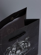 Пакет подарочный ламинированый «Сила характера», чёрный, 11.5×14.5×6.5 см - фото 68978915