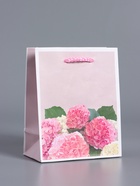 Пакет подарочный ламинированый «От всей души», пыльная роза, 11.5×14.5×6.5 см - фото 68978923