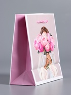 Пакет подарочный ламинированый «Момент для себя», розовый, 11.5×14.5×6.5 см - фото 68978932