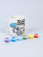 Кружка керамическая под роспись акрилом «Тачка», краска в наборе - фото 68978985