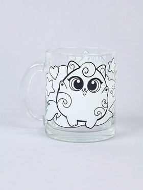 Кружка для росписи «Милые котики», без краски