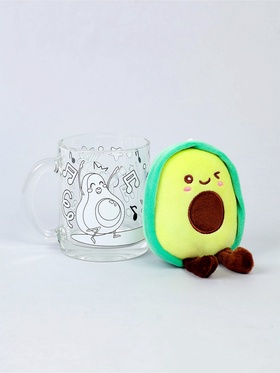 Кружка для росписи с игрушкой «Авокадо», без краски