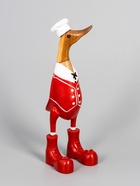 УЦЕНКА Сувенир «Утка-поварёнок», 27 см, дерево - Фото 2