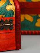 УЦЕНКА Шкатулка дерево сундучок (набор 3 шт.) «Искусство» 19.5×14.5×12 см,15×10.5×9 см,10×6×7 см 10987711