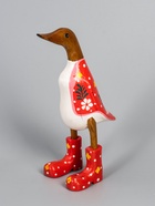 УЦЕНКА Сувенир «Утка нарядная» дерево 27 см 10987713