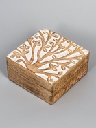 УЦЕНКА Шкатулка «Цветущее дерево» дерево 14×14×6 см - Фото 2