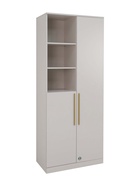 Стеллаж «Николь–21», 800×450×2000 мм, цвет кашемир/ручки сатиновое золото - Фото 3