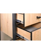 Стеллаж Берген-3  дуб крафт золотой / черный 10940461