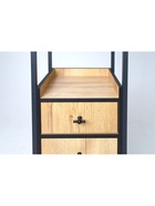 Стеллаж Берген-3  дуб крафт золотой / черный 10940461