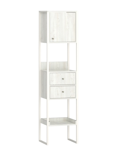 Стеллаж «Берген–3», 400×350×1660 мм, цвет дуб винтерберг/белый