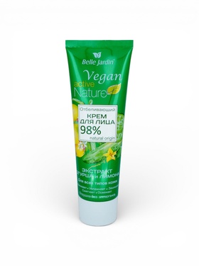 Крем для лица отбеливающий B.J.Active Nature Vegan с экстрактом огурца и лимона, 85 мл (комплект 2 шт)