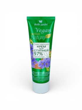 Крем для ступней смягчающий B.J.Active Nature Vegan семена льна + д-пантенол, 85 мл (комплект 2 шт)