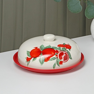 УЦЕНКА Блинница Доляна «Гранат», d=23 см, белая