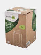 УЦЕНКА Банка для сыпучих продуктов с бамбуковой крышкой «Эко», 3 л, 14.5×14.5×21 см - Фото 4