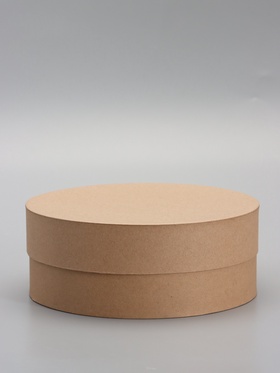 Коробка круглая подарочная крафт, 20×8 см  (артикул 10970572)  большой выбор товаров оптом и в розницу по низким ценам с доставкой