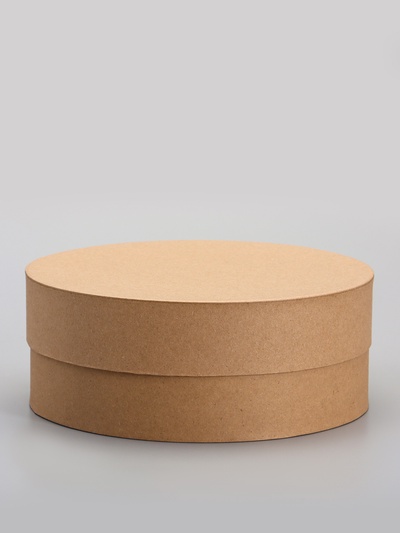 Коробка круглая подарочная крафт, 20×8 см