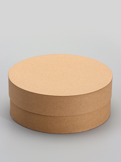 Коробка круглая подарочная крафт, 20×8 см
