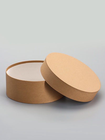 Коробка круглая подарочная крафт, 20×8 см