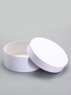 Коробка круглая подарочная белая, 20×8 см - Фото 4