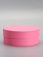 Коробка круглая подарочная розовая, 20×8 см - фото 68979205