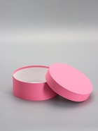 Коробка круглая подарочная розовая, 20×8 см - фото 68979207