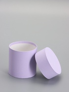 Шляпная коробка подарочная сирень, круглая, 10×10 см - фото 68979210