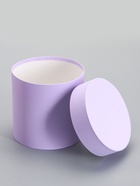 Шляпная коробка подарочная сирень, круглая, 15×15 см - Фото 4